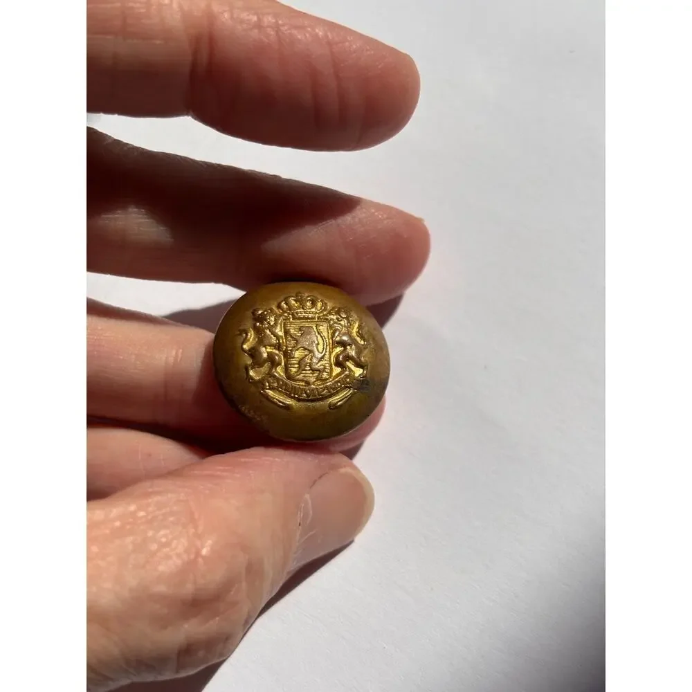 Antique Brass Button Lot Military Livery Horstmann Waterbury Kenning 7pc